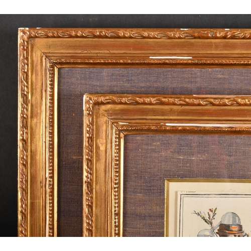 368 - 19th Century English School. A Pair of Gilt Composition Frames, with inset print and glass, rebate 1... 