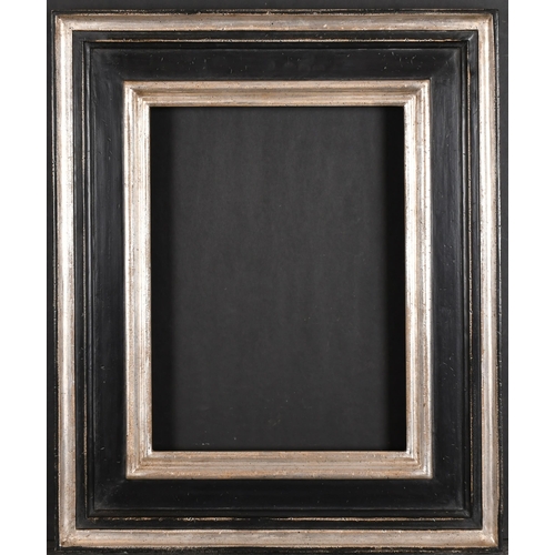 372 - 20th Century English School. A Silver and Black Painted Frame, rebate 16