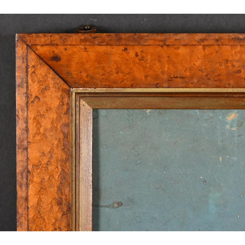 373 - 19th Century English School. A Bird's Eye Maple Frame, with a painted slip, rebate 16