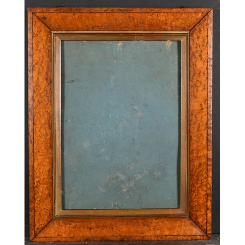 373 - 19th Century English School. A Bird's Eye Maple Frame, with a painted slip, rebate 16