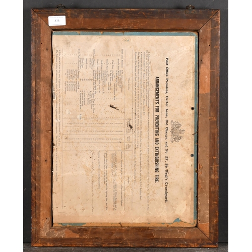 373 - 19th Century English School. A Bird's Eye Maple Frame, with a painted slip, rebate 16