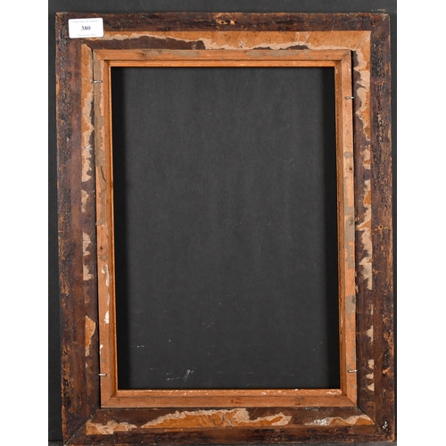 380 - Early 20th Century English School. A Darkwood Frame, with a gilt slip, rebate 14.75