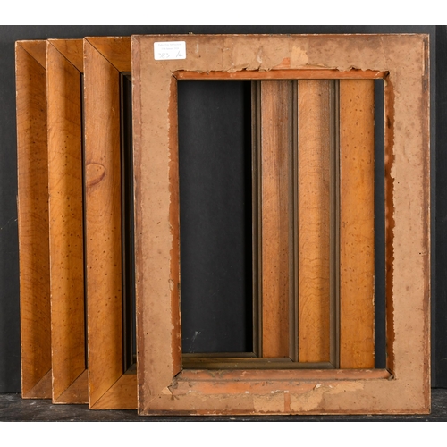 383 - Early 19th Century English School. A Set of Four Painted Frames, rebate 14.5