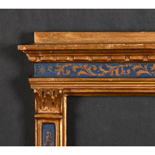 395 - 20th Century English School. A Gilt and Painted Tabernacle Frame, rebate 10