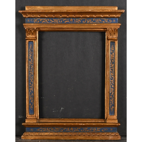 395 - 20th Century English School. A Gilt and Painted Tabernacle Frame, rebate 10