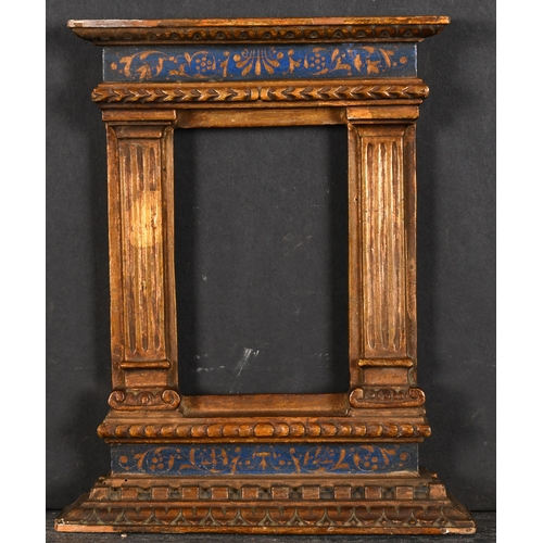 398 - 20th Century English School. A Gilt and Painted Tabernacle Frame, rebate 5.4