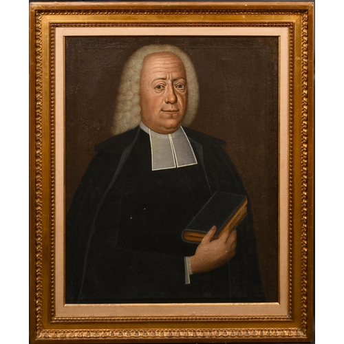 70 - Late 18th Century English School. Portrait of a Cleric, Oil on canvas, 32