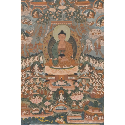 149 - Early 20th Century Far Eastern School. A Sangha Buddha, Mixed media, 19