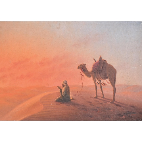 169 - Haig Chimchidian (20th Century) European. Cairo at Dawn, Oil on canvas laid down, Signed and dated 1... 