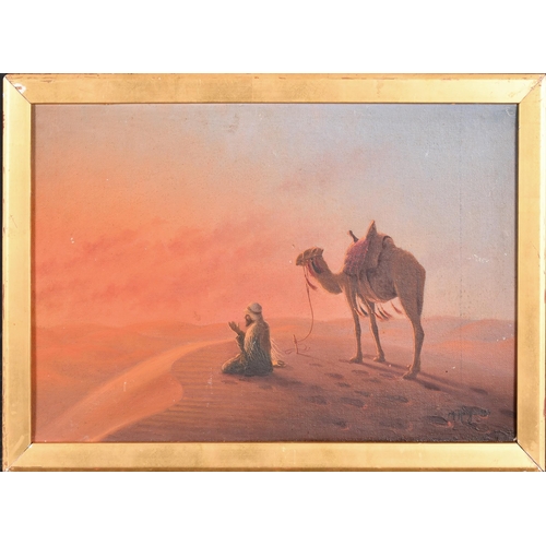 169 - Haig Chimchidian (20th Century) European. Cairo at Dawn, Oil on canvas laid down, Signed and dated 1... 