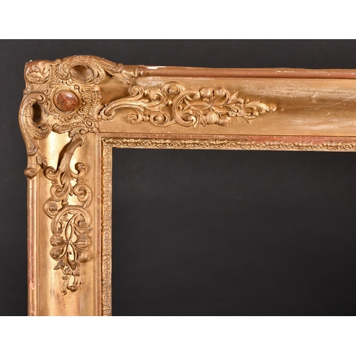 221 - 19th Century European School. A Gilt Composition Frame, rebate 53.25