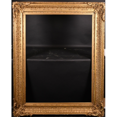 222 - 19th Century English School. A Gilt Composition Frame, with swept corners, rebate 48