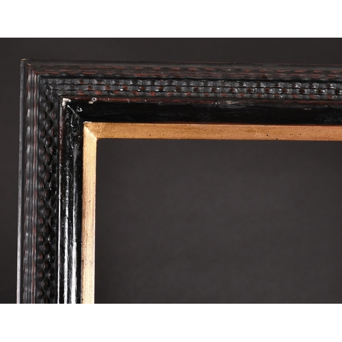 227 - 20th Century English School. A Black Painted Frame, with a gilt slip, rebate 40