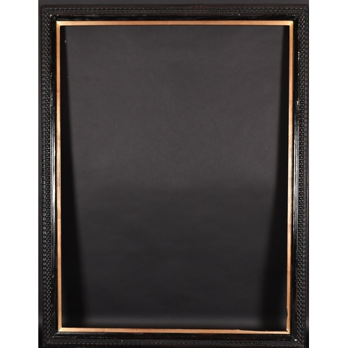 227 - 20th Century English School. A Black Painted Frame, with a gilt slip, rebate 40