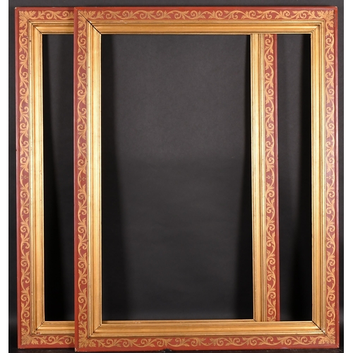 238 - 20th Century Italian School. A Pair of Gilt and Painted Frames, rebate 33