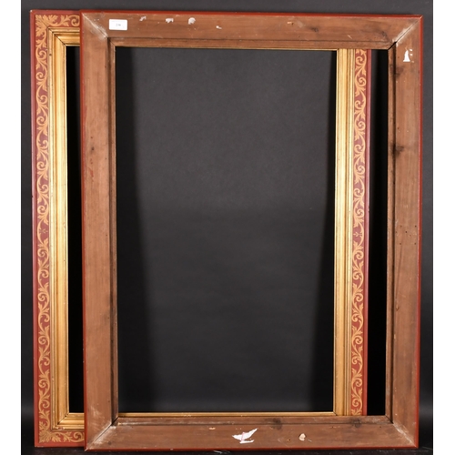 238 - 20th Century Italian School. A Pair of Gilt and Painted Frames, rebate 33