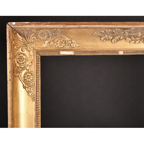 243 - Late 18th Century French School. An Empire Gilt Composition Frame, rebate 30