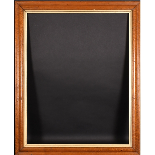 245 - 19th Century English School. A Maple Frame, with a gilt slip, rebate 30