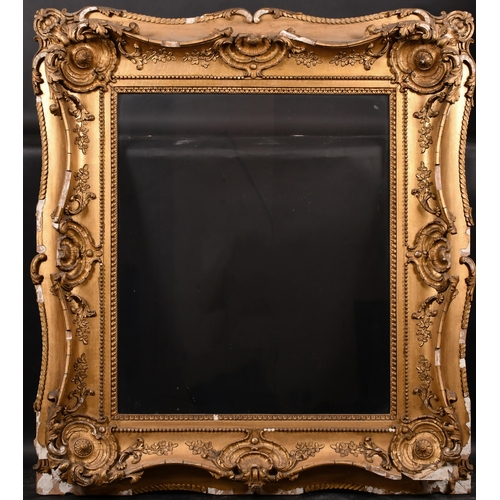 247 - 19th Century English School. A Gilt Composition Frame, with swept and pierce centres and corners and... 