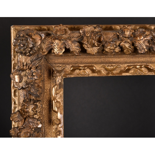 249 - 18th Century French School. A Carved Giltwood Louis Frame, with swept corners, rebate 29