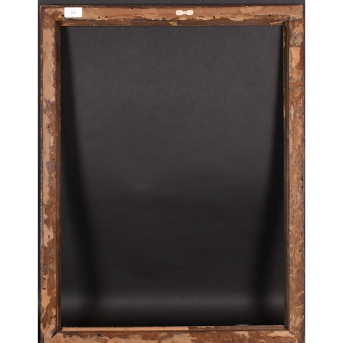 255 - 19th Century English School. A Black Painted Frame, with gilt inner and outer edging, rebate 26.5