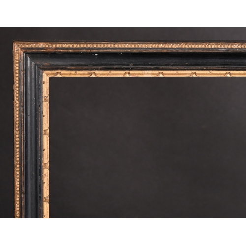 266 - 19th Century English School. A Darkwood Frame, with a gilt inner and outer edging, rebate 25.25