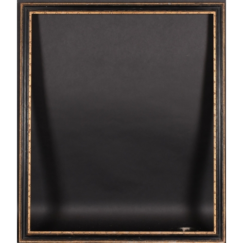 266 - 19th Century English School. A Darkwood Frame, with a gilt inner and outer edging, rebate 25.25