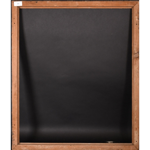 266 - 19th Century English School. A Darkwood Frame, with a gilt inner and outer edging, rebate 25.25