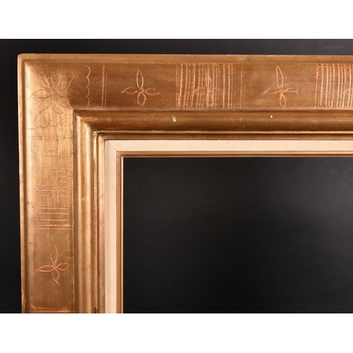 279 - 20th Century European School. A Gilt Composition Frame, with a fabric slip, rebate 23.5