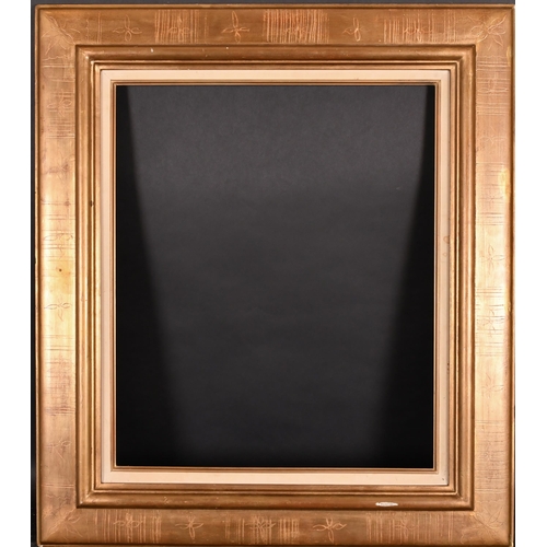 279 - 20th Century European School. A Gilt Composition Frame, with a fabric slip, rebate 23.5