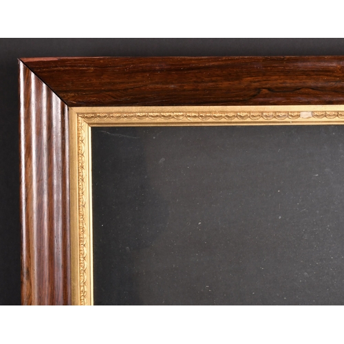 281 - 19th Century English School. A Darkwood Frame, with a gilt slip and inset glass, rebate 22.75