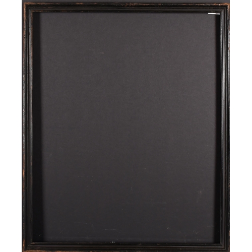 285 - 19th Century English School. A Black Painted Frame, rebate 22