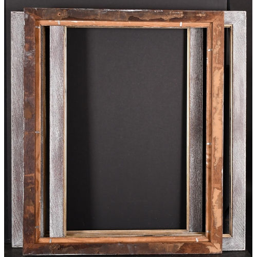 287 - 20th Century English School. A Set of Four painted frames with gilt slips, rebate 22