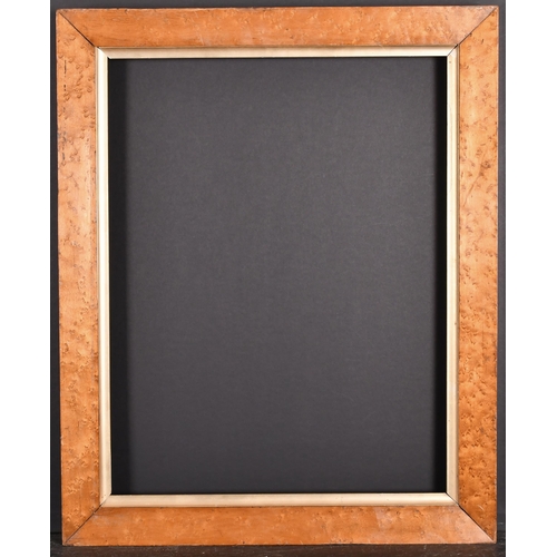 292 - 19th Century English School. A Bird's Eye Maple Frame, with a gilt slip, rebate 21