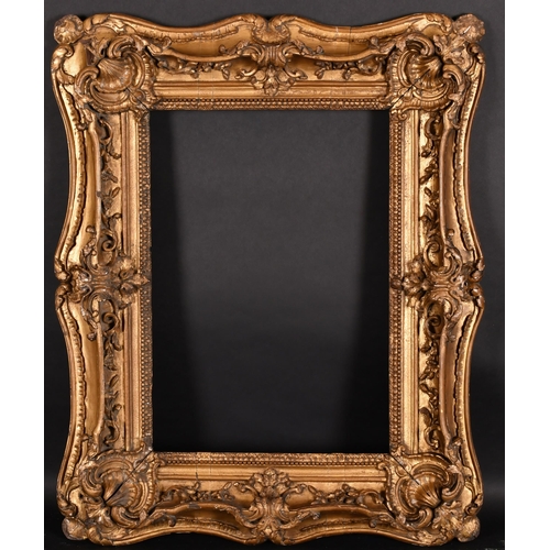 293 - 19th Century English School. A Carved Giltwood Frame, with swept centres and corners, rebate 21