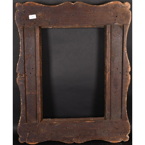 293 - 19th Century English School. A Carved Giltwood Frame, with swept centres and corners, rebate 21