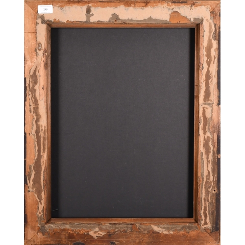 295 - 19th Century English School. A Darkwood Cushioned Frame, rebate 20.25