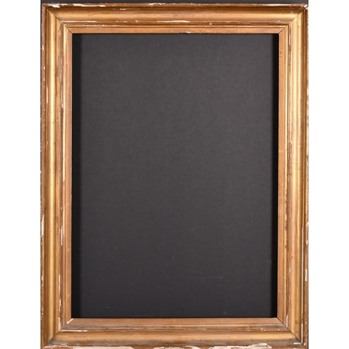 300 - 19th Century English School. A Gilt and Painted Hollow Composition Frame, rebate 20