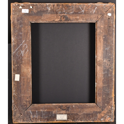 302 - Early 18th Century French School. A Louis XIV Carved Giltwood Frame, with swept corners, rebate 19