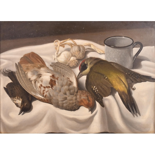 116 - Alessandro Bruschetti (1910-1980) Italian. Still Life with Dead Game, Oil on panel, Signed and dated... 