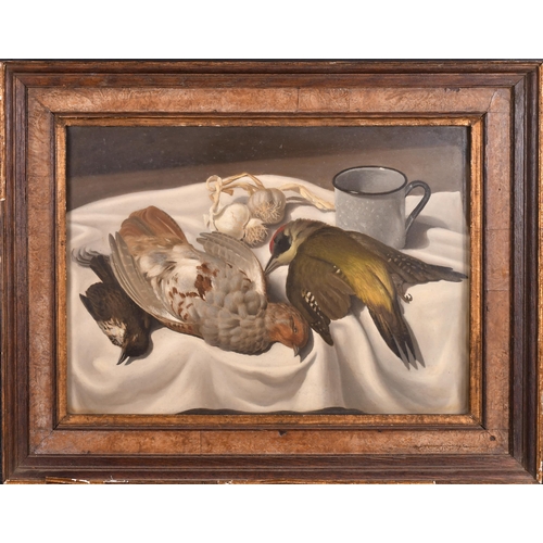 116 - Alessandro Bruschetti (1910-1980) Italian. Still Life with Dead Game, Oil on panel, Signed and dated... 