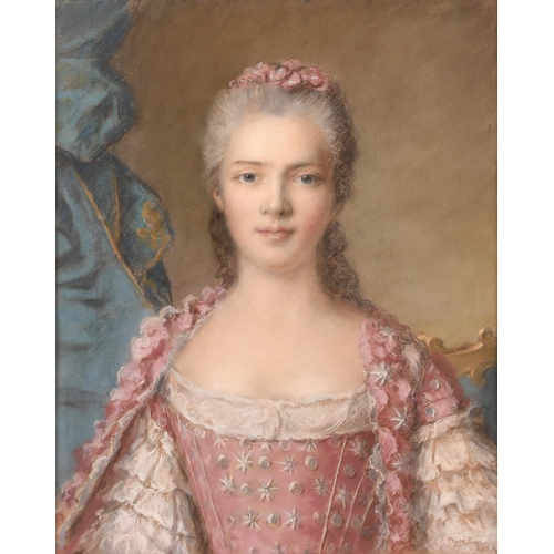 14 - After Jean-Marc Nattier (1685-1766) French. A Portrait believed to be of Princess Marie Adelaide of ... 