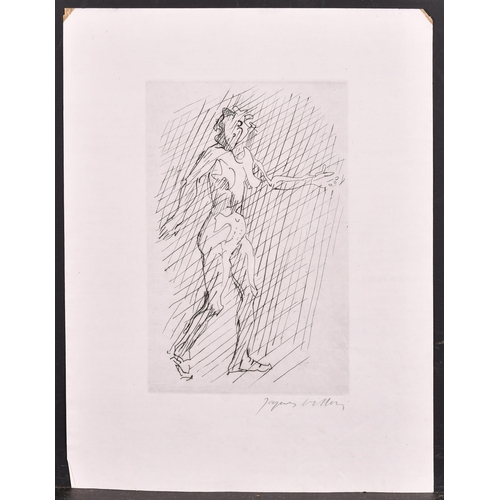 144 - Jacques Villon (1875-1963) French. Standing Nude, Etching, Signed in pencil, unframed 8.25