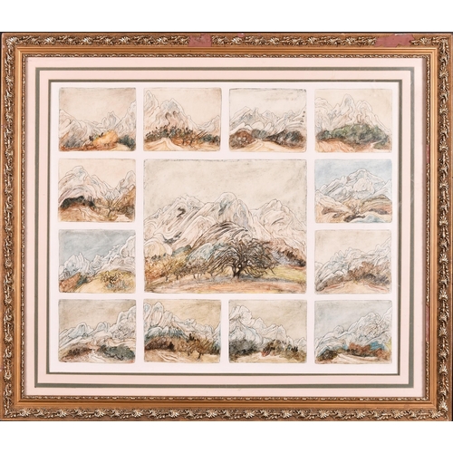 157 - Joseph Bayol (1931-) French. A Set of Mountainous Landscapes, Mixed media, Signed and dated '75 on c... 