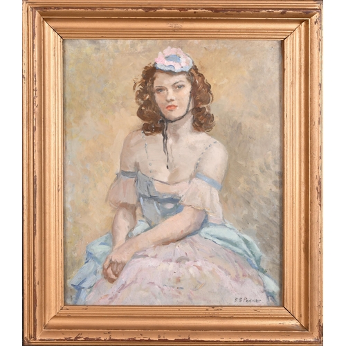 229 - Beatrice Stella Pedder (1875-1965) British. A Seated Lady, Oil on board, Signed, 20.75