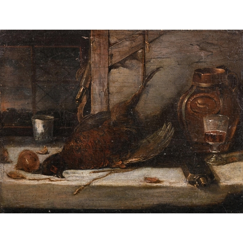 23 - Circle of Benjamin Blake (1757-1830) British. Still Life with Dead Game, Oil on panel, unframed 6.75... 