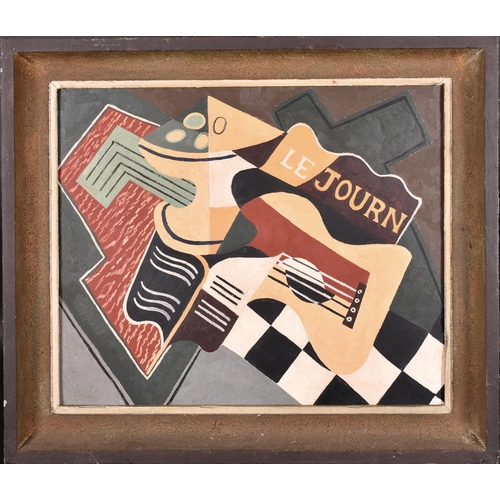 248 - 20th-21st Century French School. A Cubist Design, Oil on board, 19.5