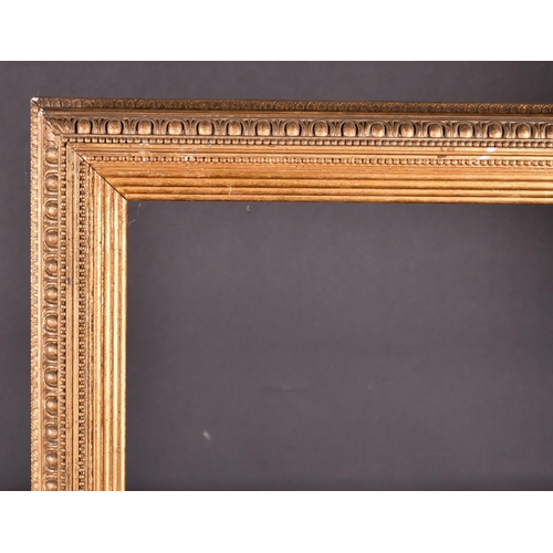 303 - 19th Century English School. A Gilt Composition Ribbed Frame, rebate 50