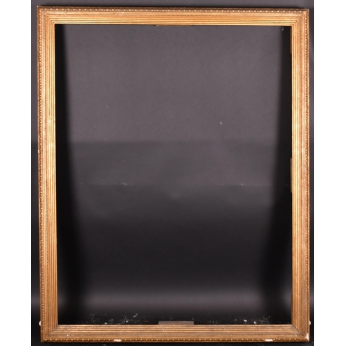 303 - 19th Century English School. A Gilt Composition Ribbed Frame, rebate 50