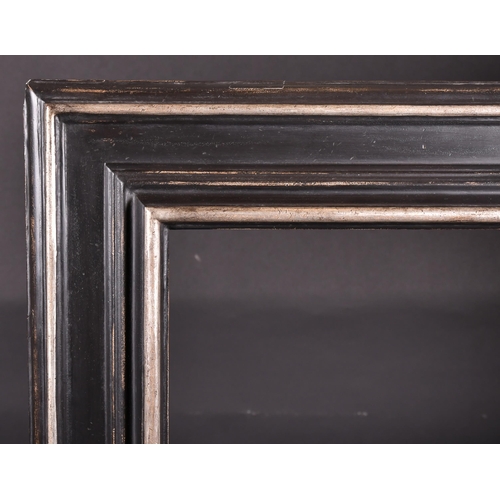 305 - 20th-21st Century English School. A Black Painted Frame, with silver edges, rebate 39.5